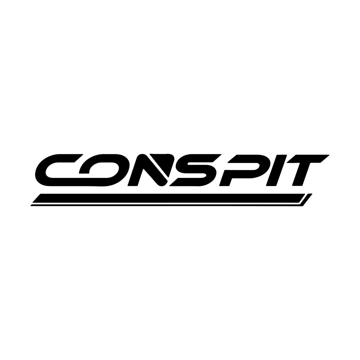 Conspit logo zwart met een witte achtergrond