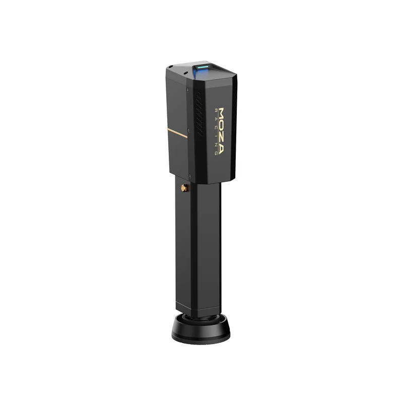 MOZA HMA150 Haptic Motion System - actuator linker vooraanzicht met MOZA logo