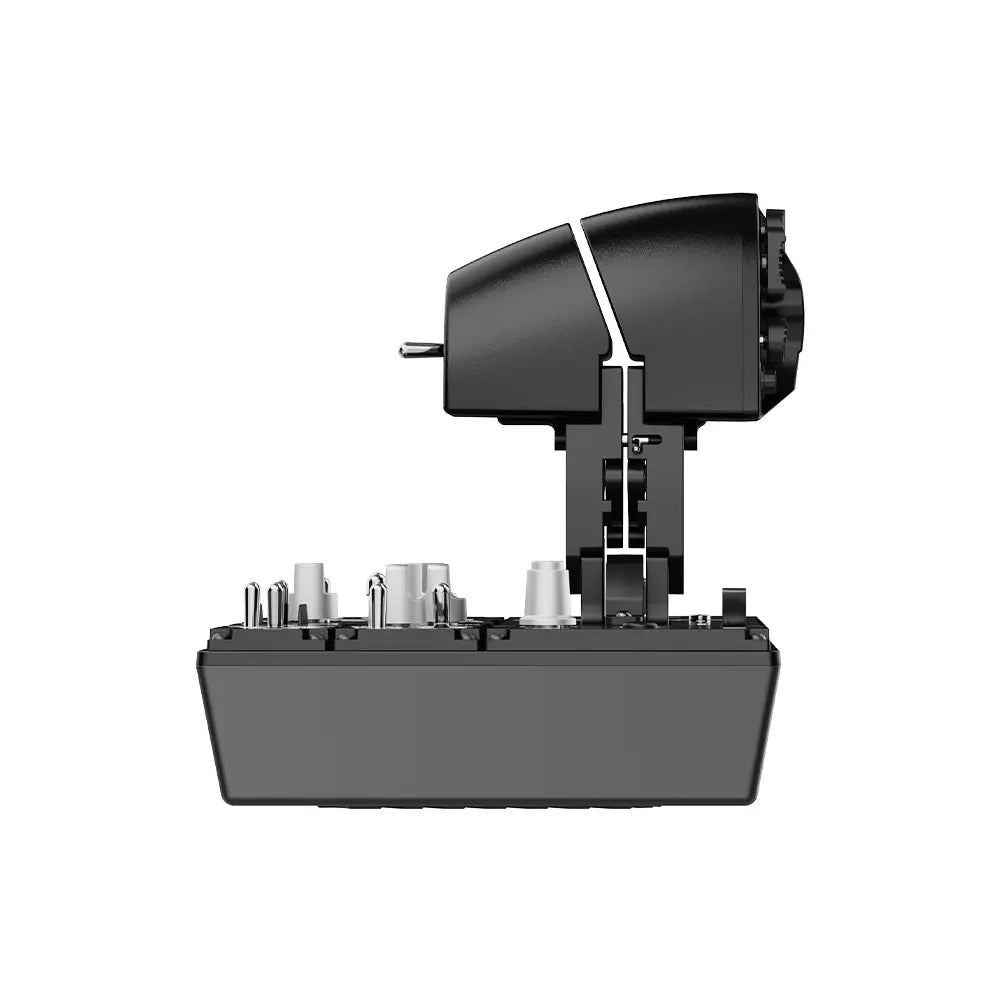 MOZA MTP Throttle Panel - achteraanzicht met gashendel, schakelaars en draaiknoppen