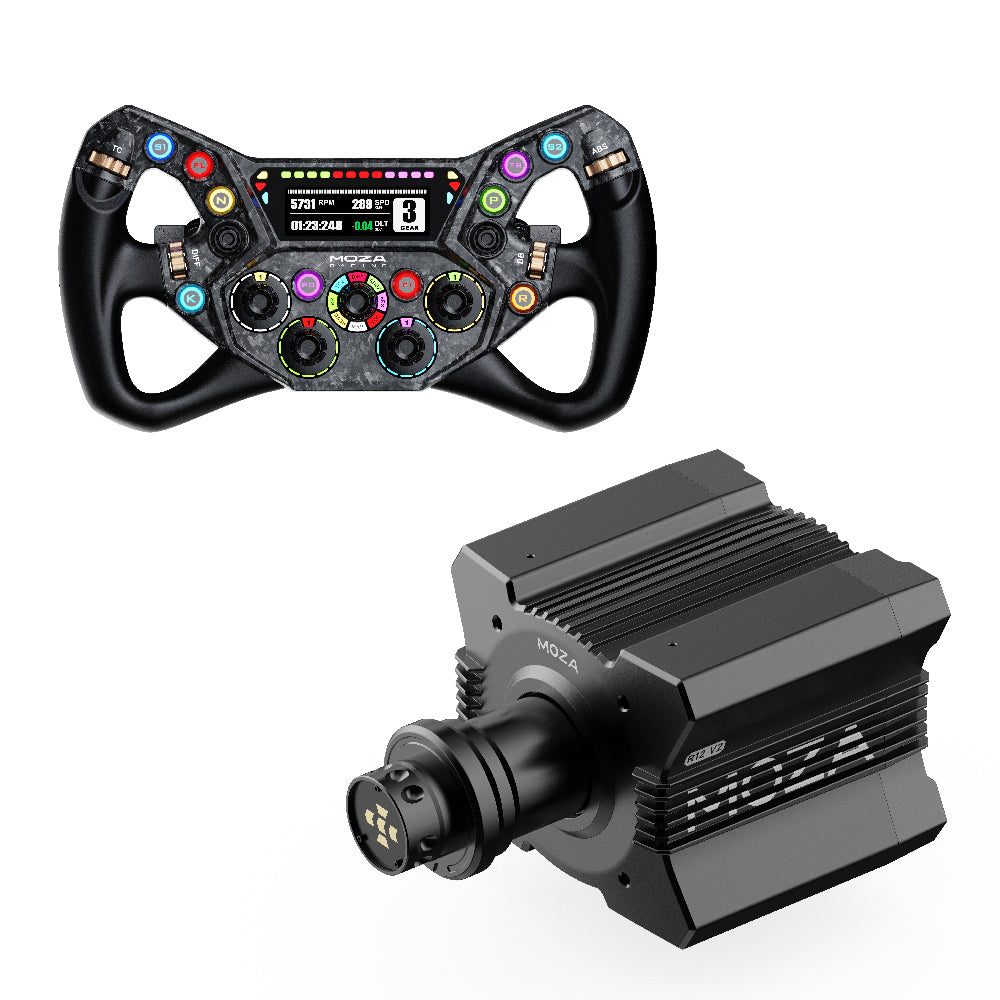 MOZA R12 V2 Direct Drive Wheel Base + KS Pro Steering Wheel - Bundel