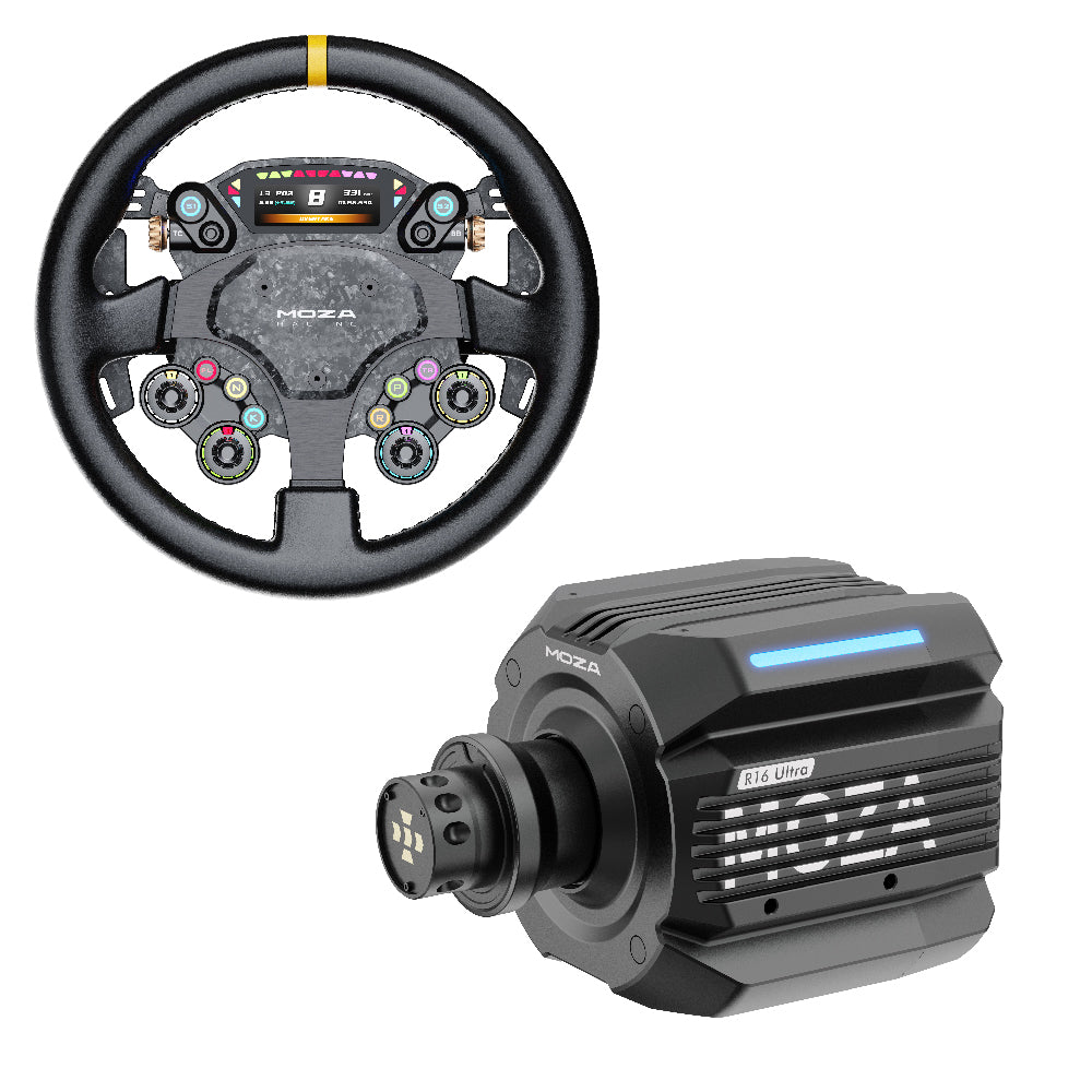 MOZA R16 Ultra Direct Drive Wheel Base + CS Pro Steering Wheel - Bundel