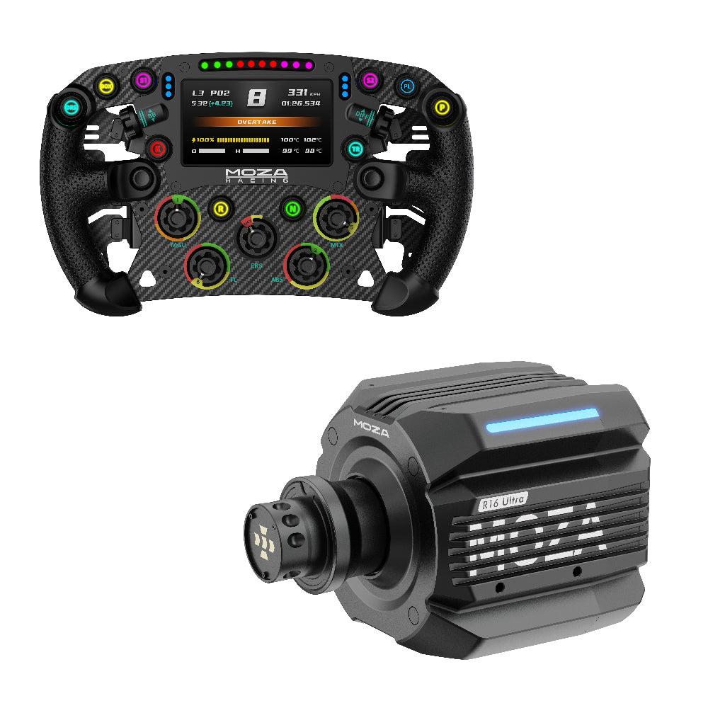 MOZA R16 Ultra Direct Drive Wheel Base + FSR2 Steering Wheel - Bundel
