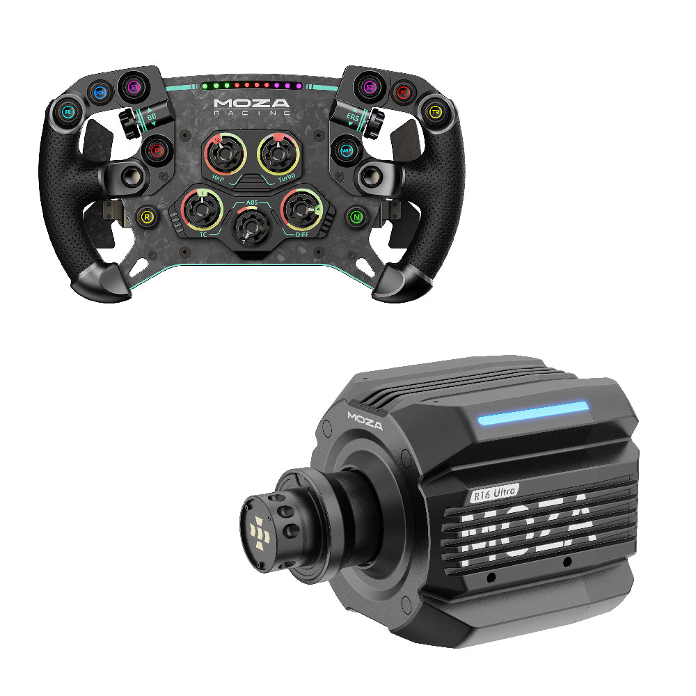 MOZA R16 Ultra Direct Drive Wheel Base + GS V2P Steering Wheel - Bundel