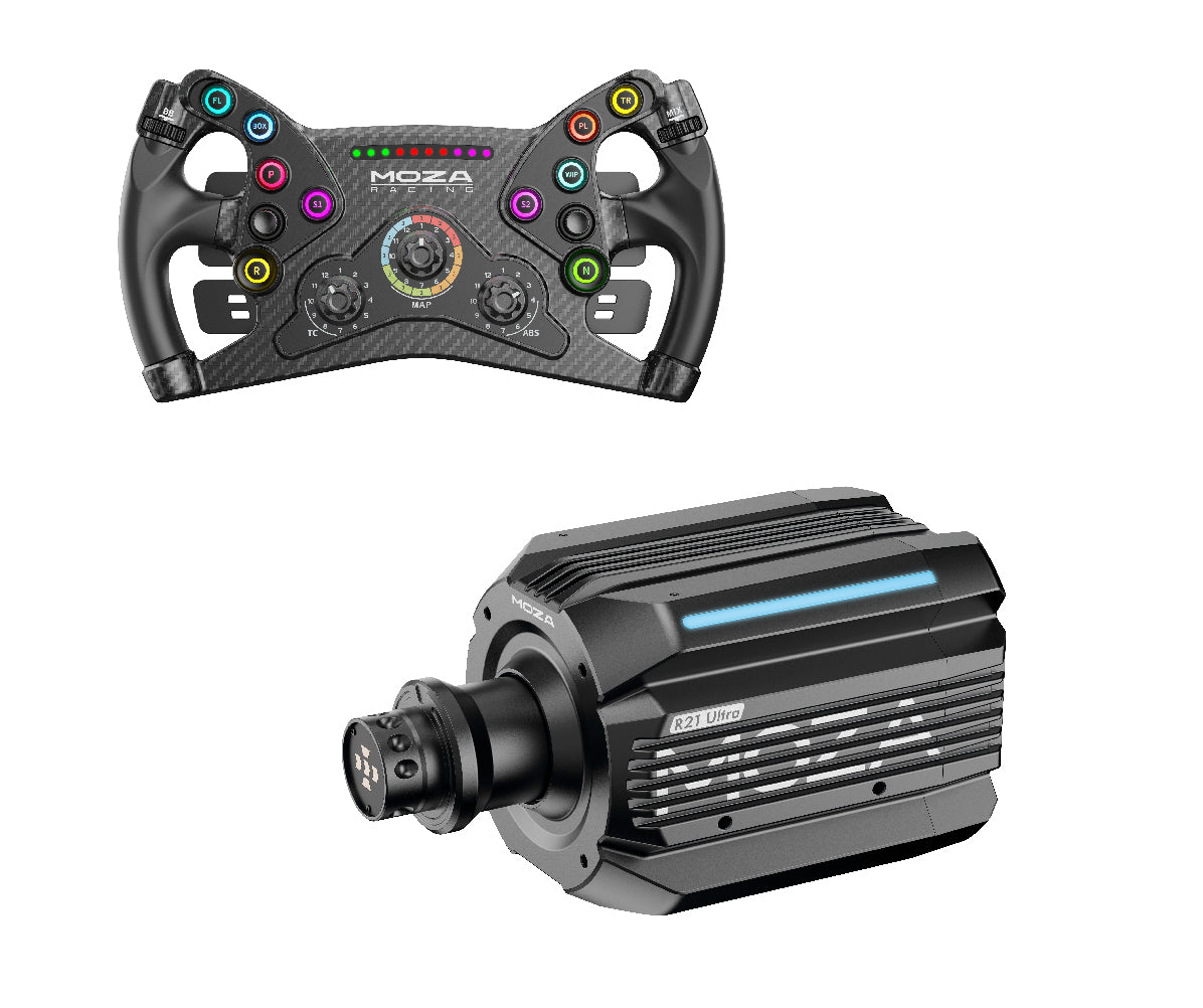 MOZA R21 Ultra Direct Drive Wheel Base + KS Steering Wheel - Bundel