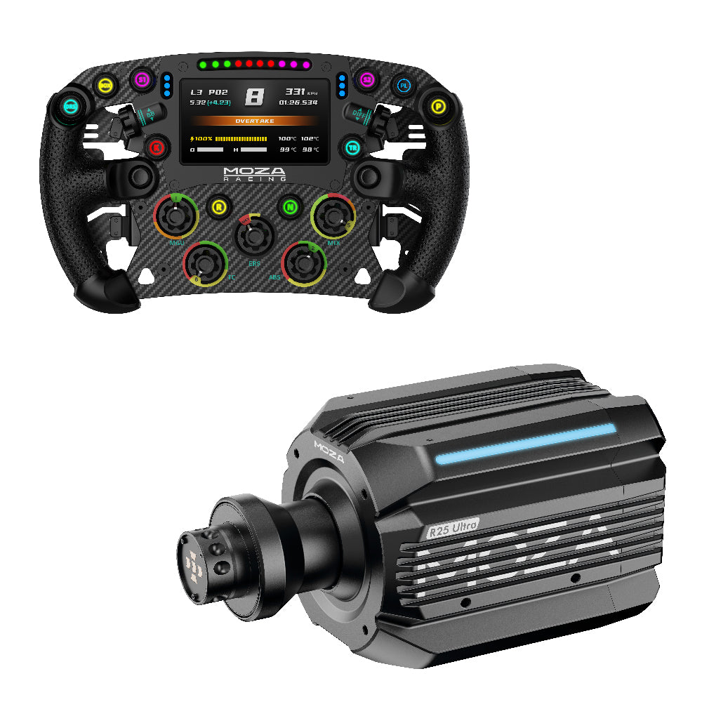 MOZA R25 Ultra Direct Drive Wheel Base + FSR2 Steering Wheel - Bundel