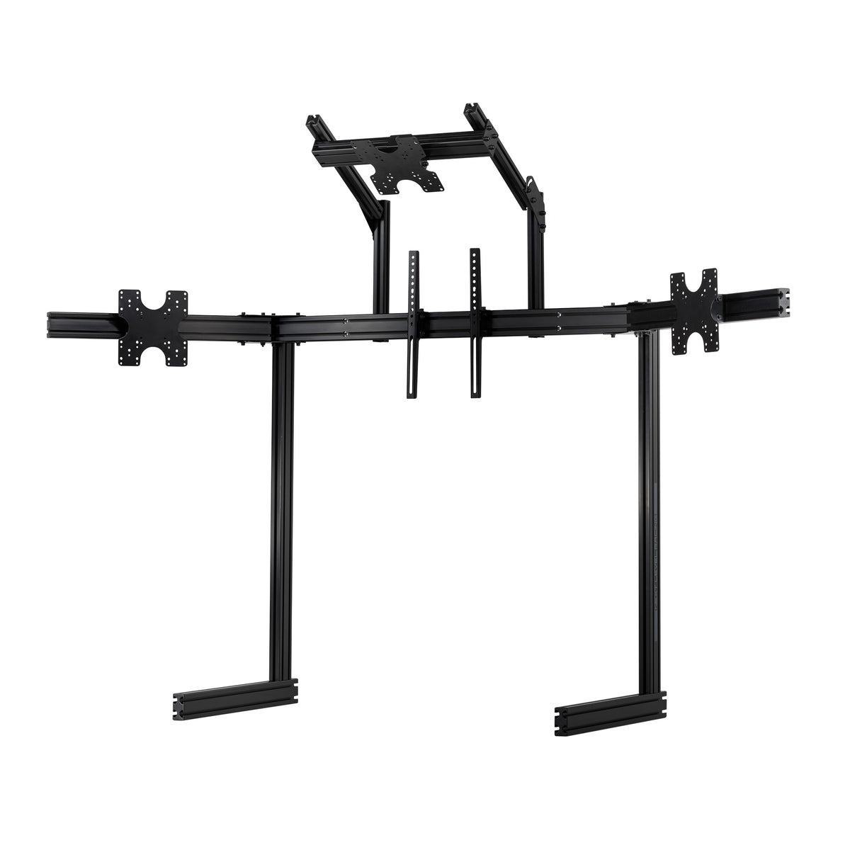 Next Level Racing Elite Free Standing Quad Monitor Stand – Black Edition - vooraanzicht