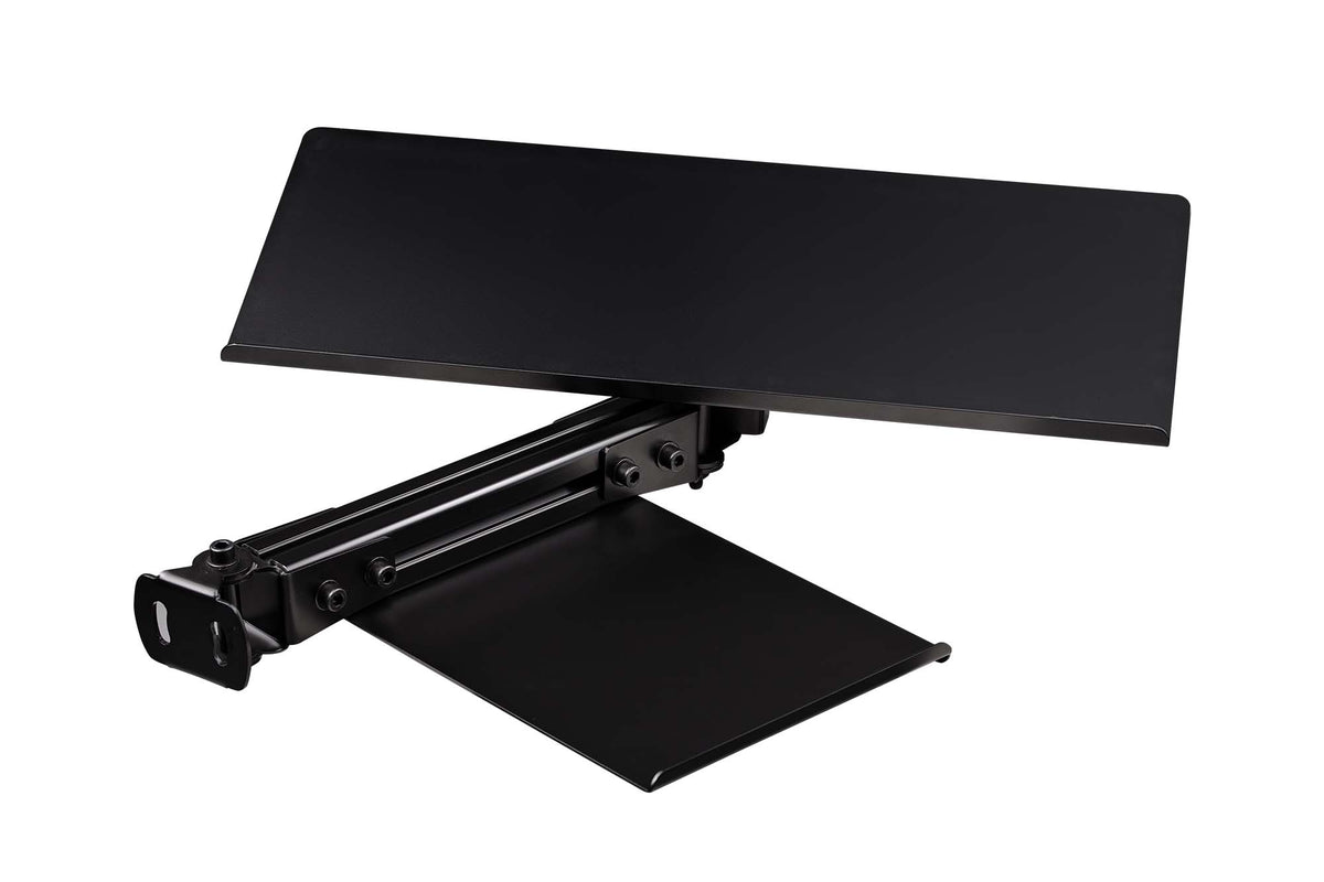 Next Level Racing Elite Keyboard and Mouse Tray - Black - vooraanzicht