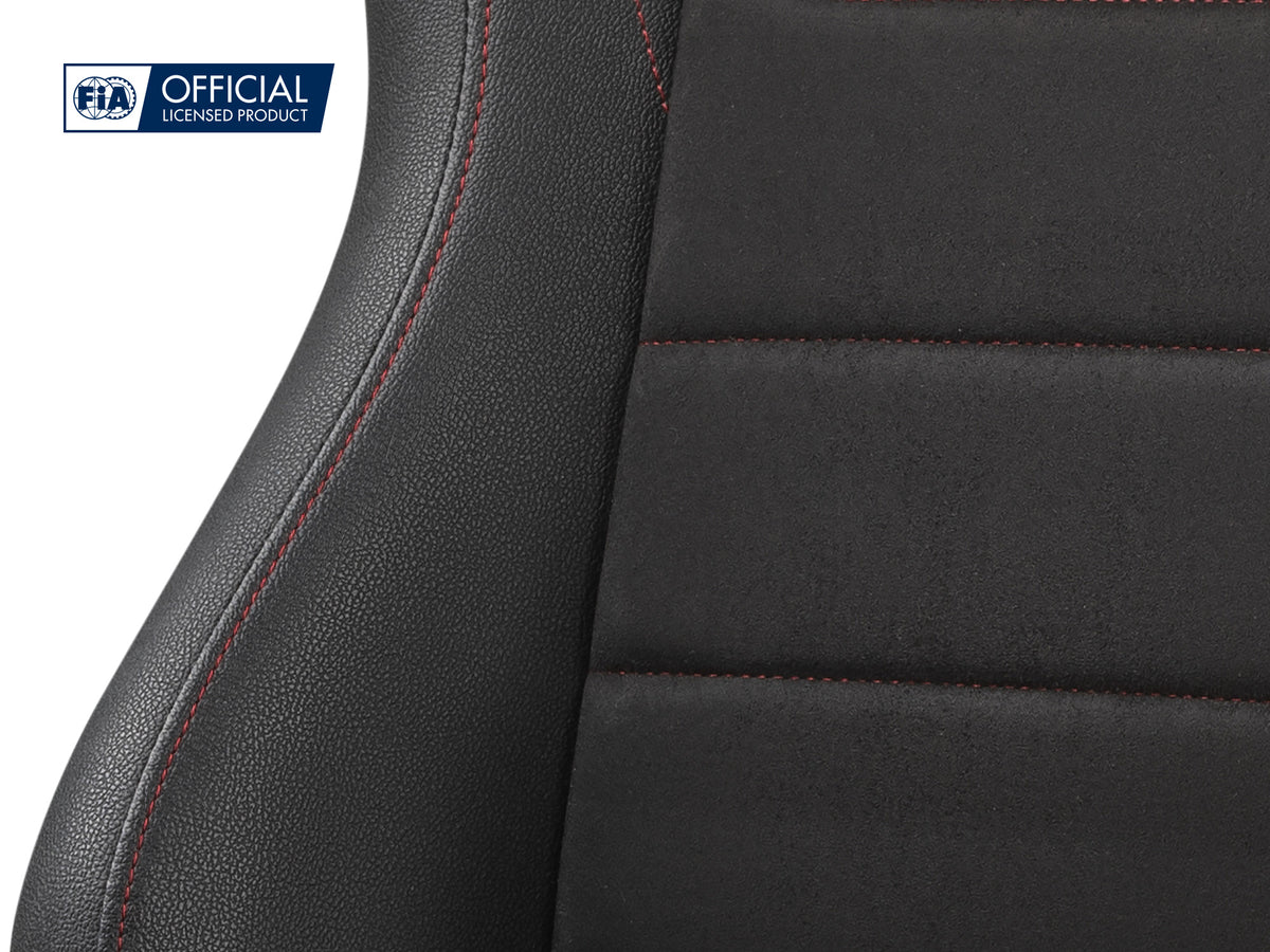 Next Level Racing ERS5 Sim Racing Seat- PU Leather & Suede Edition - close-up van de bekleding
