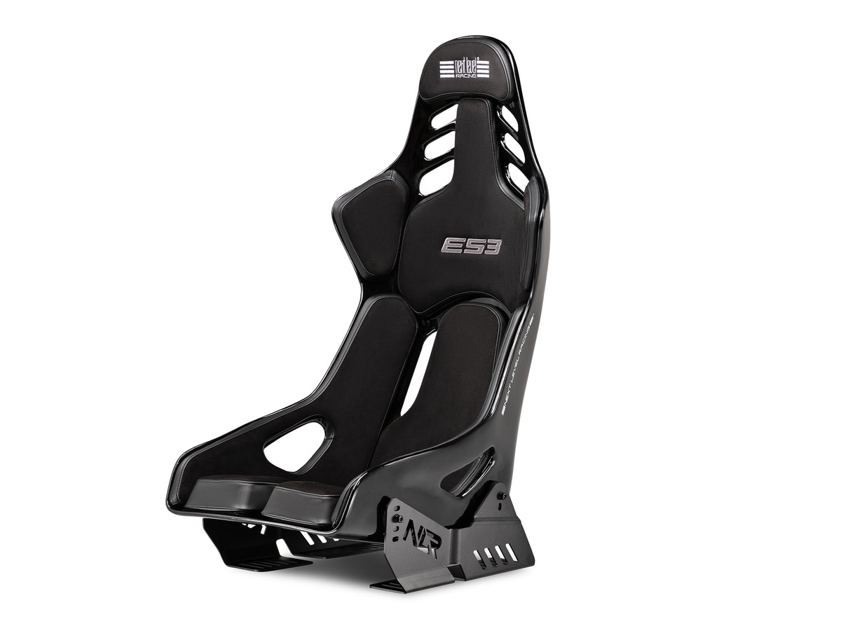 Next Level Racing ES3 Elite Sim Racing Seat – Fiberglass Edition - Black - linker vooraanzicht