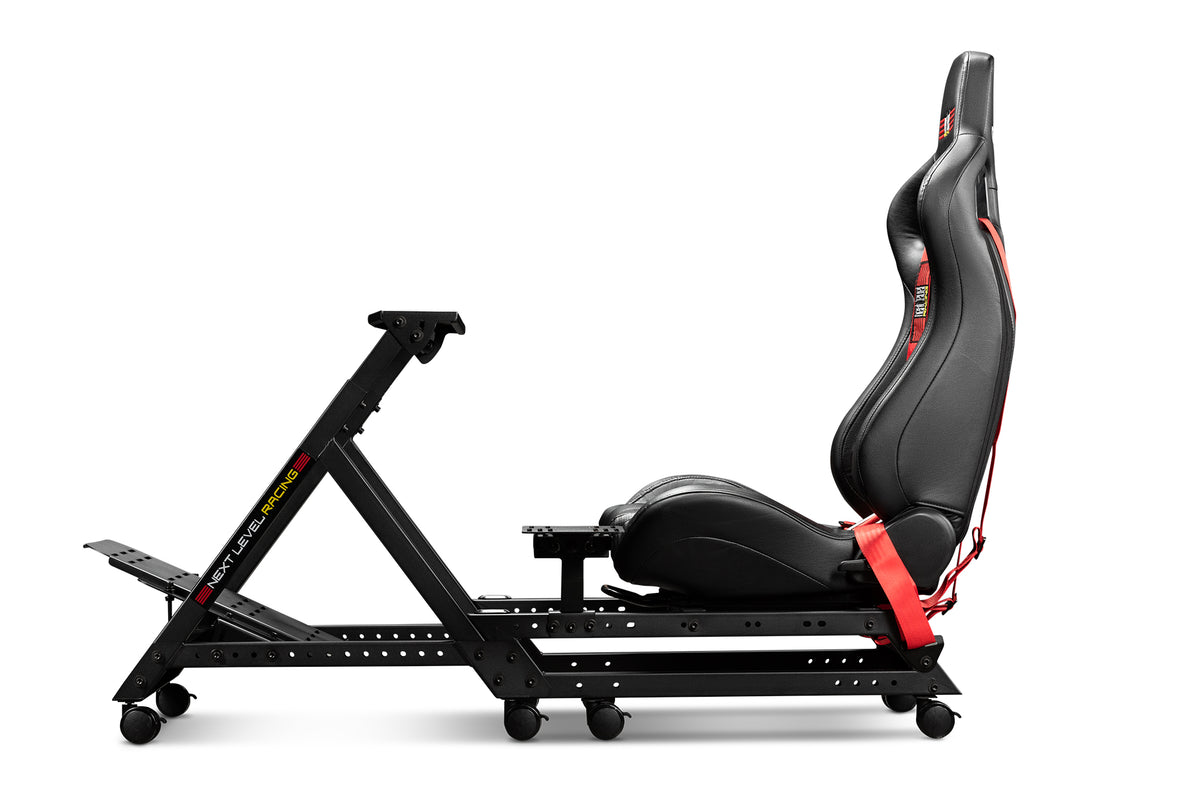 Next Level Racing GT Track Cockpit - linker zijaanzicht cockpit zonder elektronica