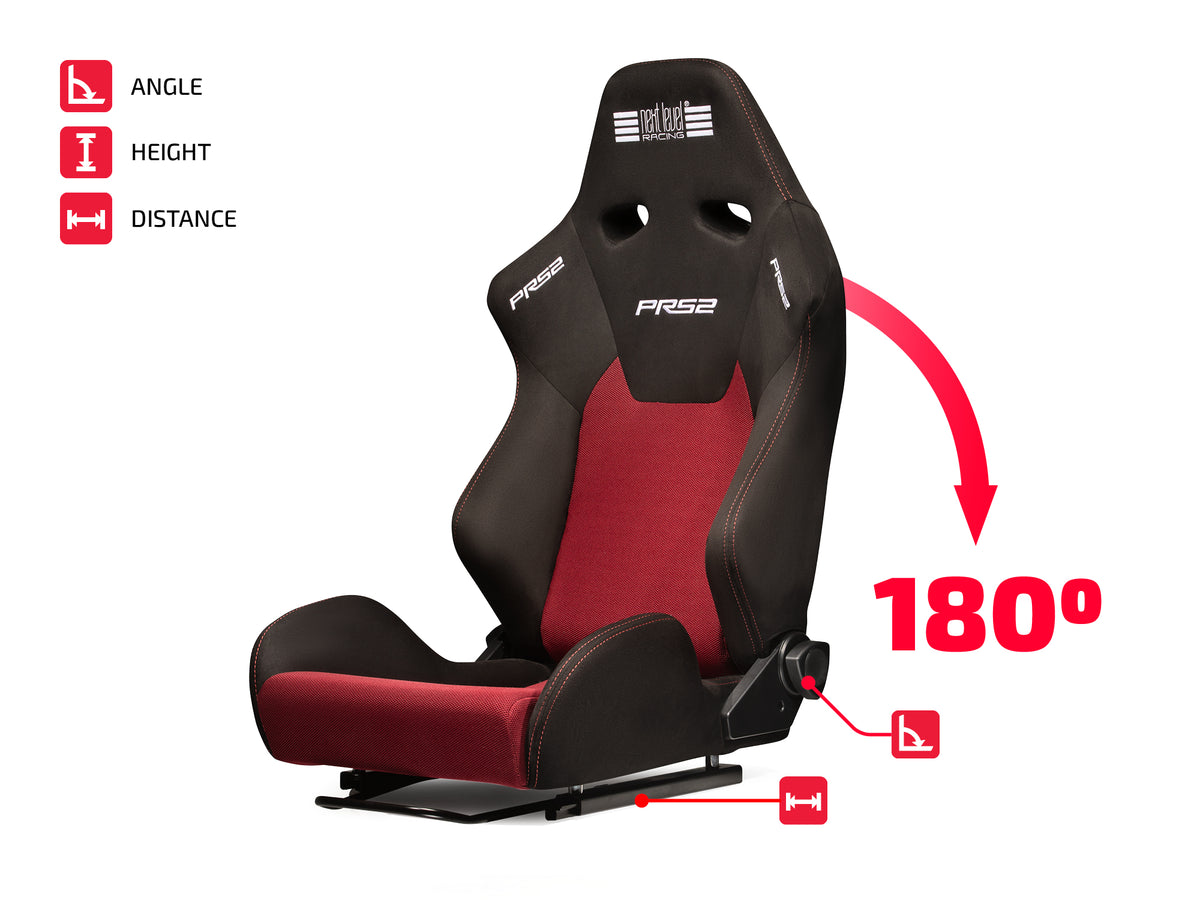 Next Level Racing PRS2 Sim Racing Seat - overzicht van functionaliteit en verstelbaarheid