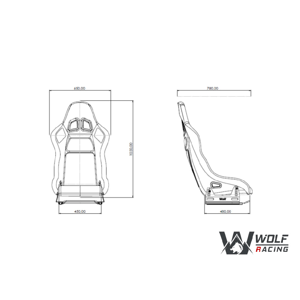 Wolf Börü Seat - afmetingen