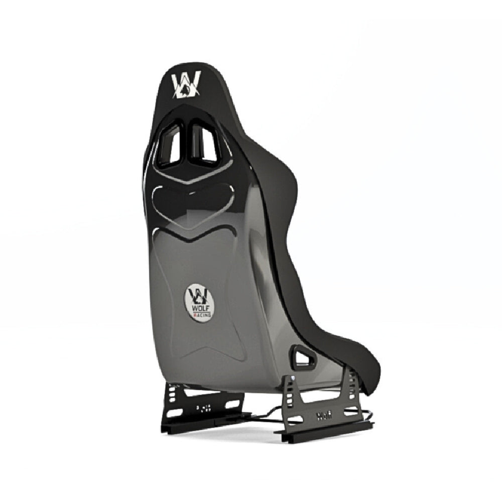 Wolf Börü Seat - zwart achteraanzicht met seat bracket en seat slider