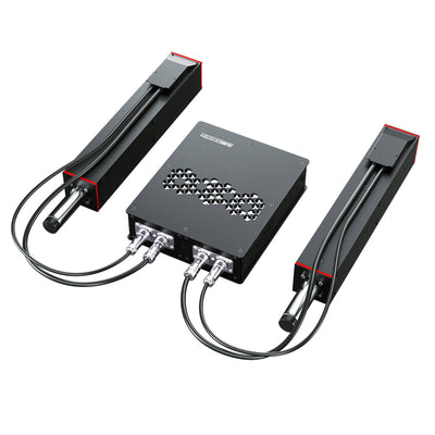 Qubic System QS-220 Motion System two linear actuators connected to the power cabinet