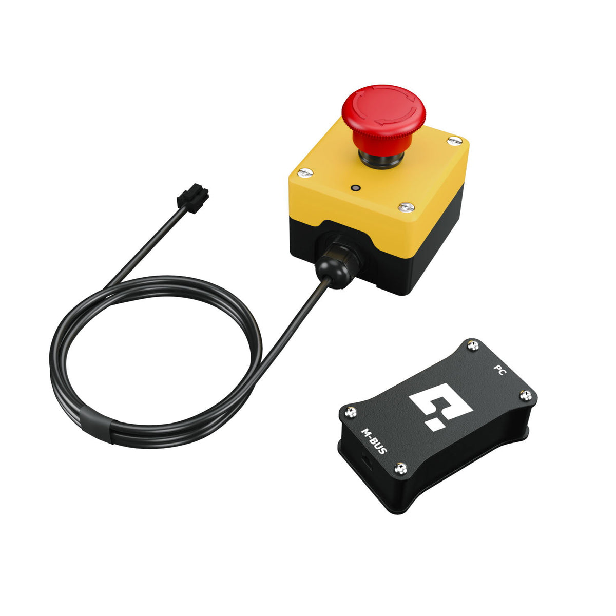 Qubic System QS-MC6 motion controller en noodknop