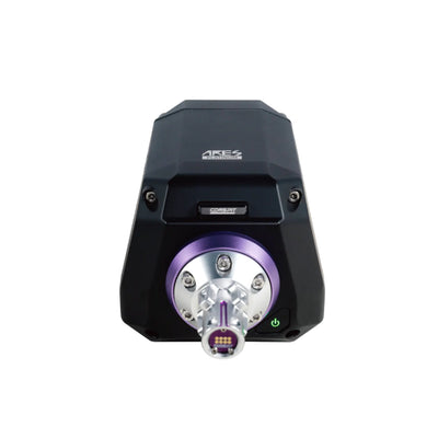 Conspit Ares Platinum 20Nm Direct Drive Wheelbase - vooraanzicht met CDP quick release, POGO module en aan/uit knop