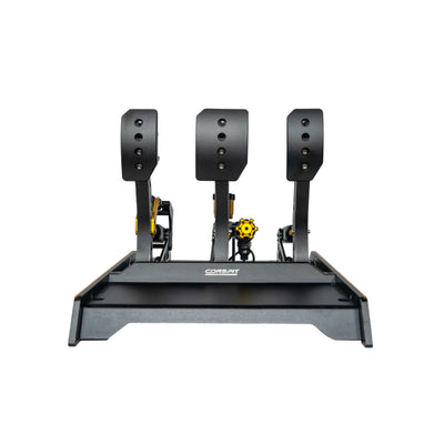 Conspit CPP EVO 3 Pedals - vooraanzicht met gaspedaal, hydraulisch rempedaal en koppelingspedaal