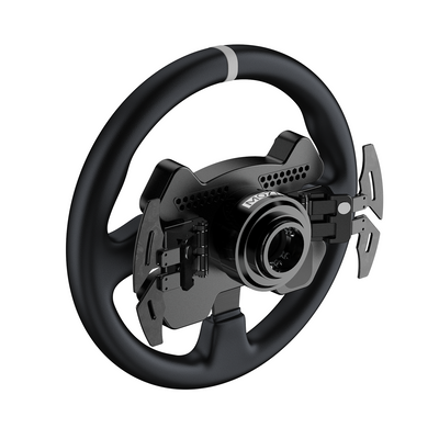 MOZA CS V2P Steering Wheel - achteraanzicht met dual-clutch, magnetische schakelflippers en quick release