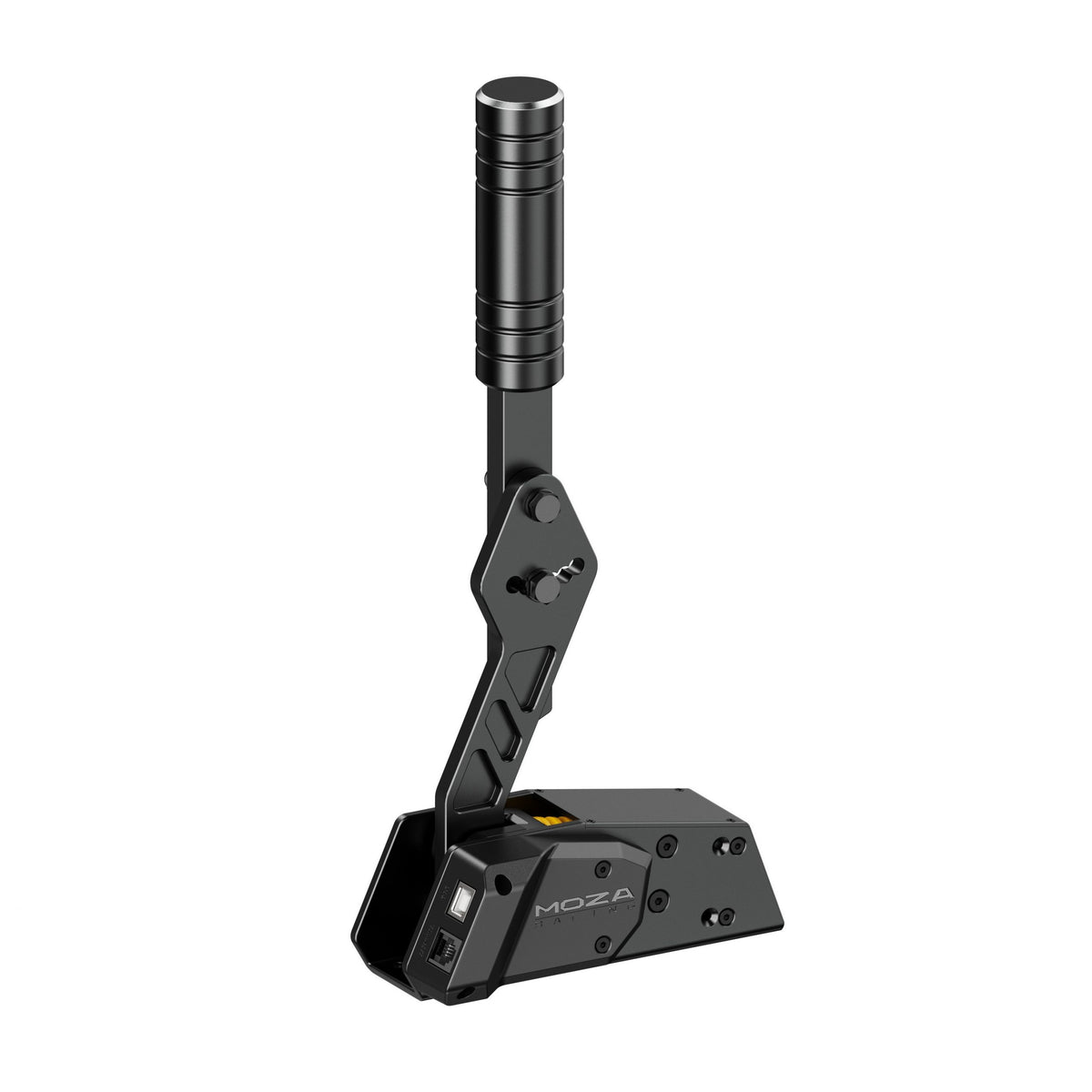 MOZA HBP Handbrake - rechter vooraanzicht met USB en RJ11 poort