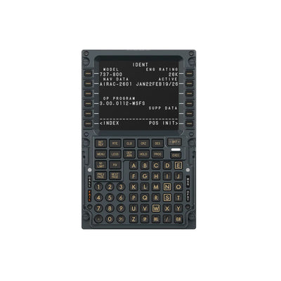 MOZA MB7F Flight Computer Display - vooraanzicht met 5,1 inch scherm en drukknoppen