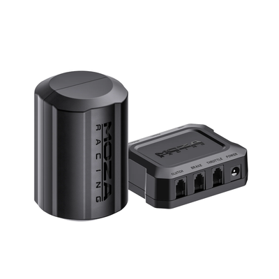 MOZA Pedal Haptic Feedback Kit - overzicht met motor en controlbox