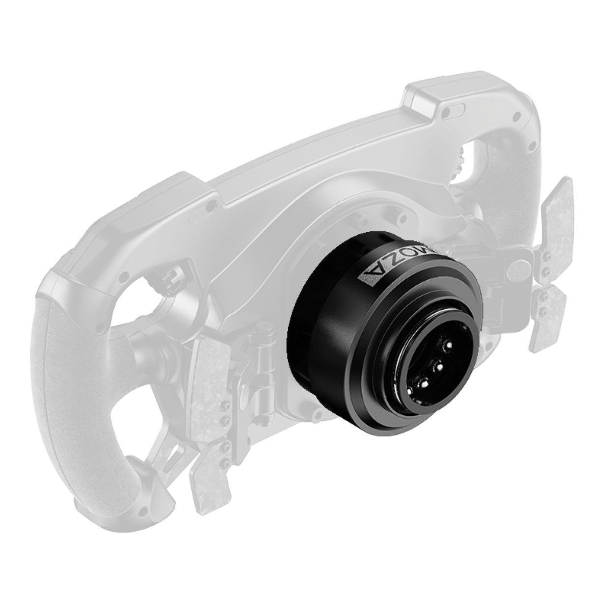 MOZA Quick Release Adapter - preview op MOZA GS V2P stuur