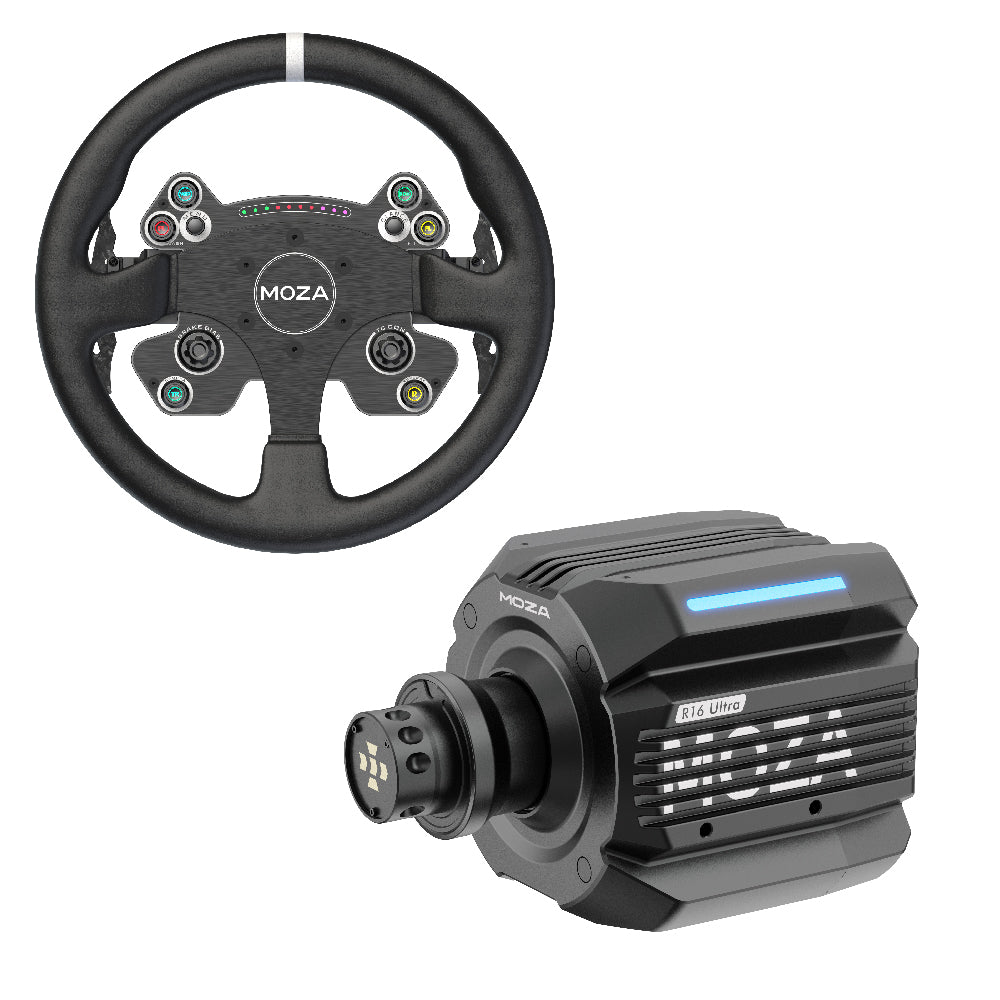MOZA R16 Ultra Direct Drive Wheel Base + CS V2P Steering Wheel - Bundel