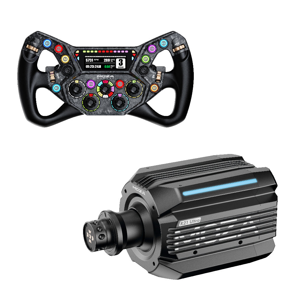 MOZA R21 Ultra Direct Drive Wheel Base + KS Pro Steering Wheel - Bundel