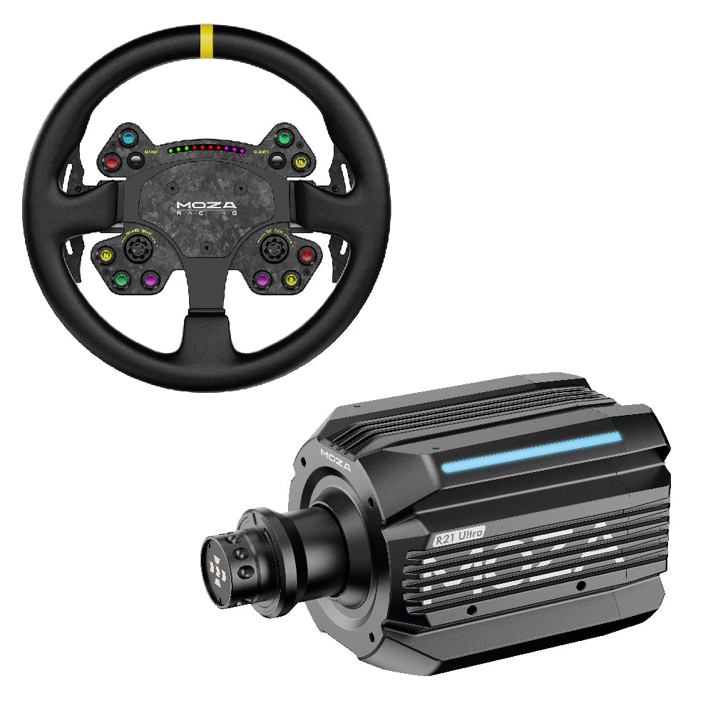 MOZA R21 Ultra Direct Drive Wheel Base + RS V2 Steering Wheel - Bundel