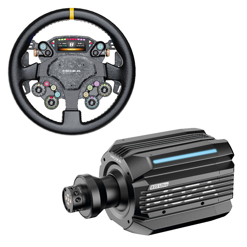 MOZA R25 Ultra Direct Drive Wheel Base + CS Pro Steering Wheel - Bundel