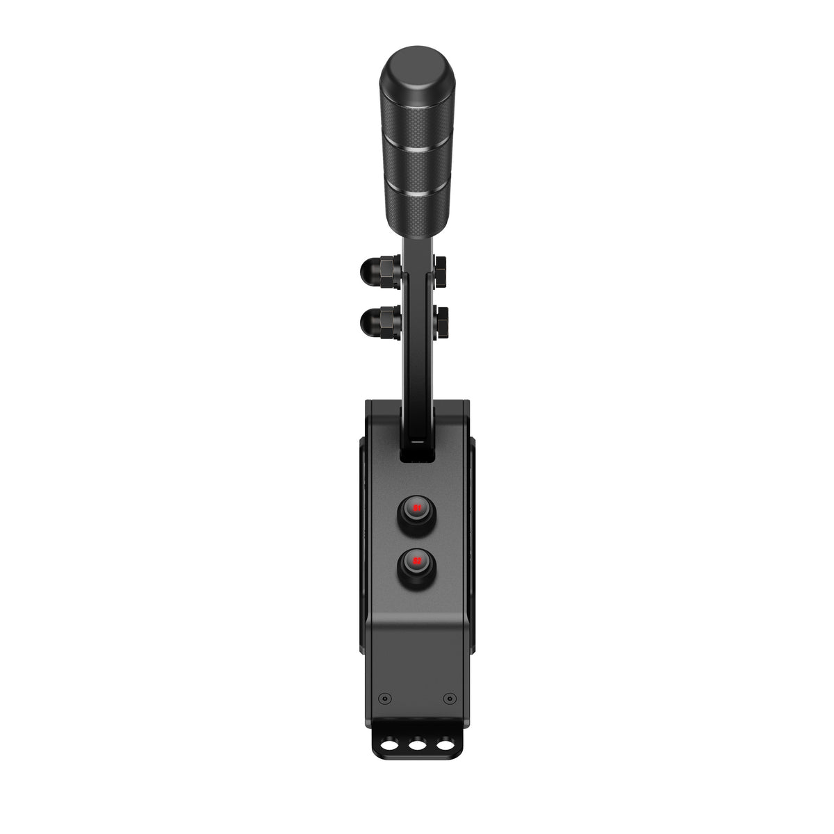 MOZA SGP Sequential Shifter - vooraanzicht met schakelknop en 2 RGB drukknoppen