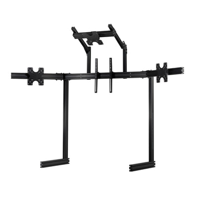 Next Level Racing Elite Free Standing Quad Monitor Stand – Black Edition - vooraanzicht