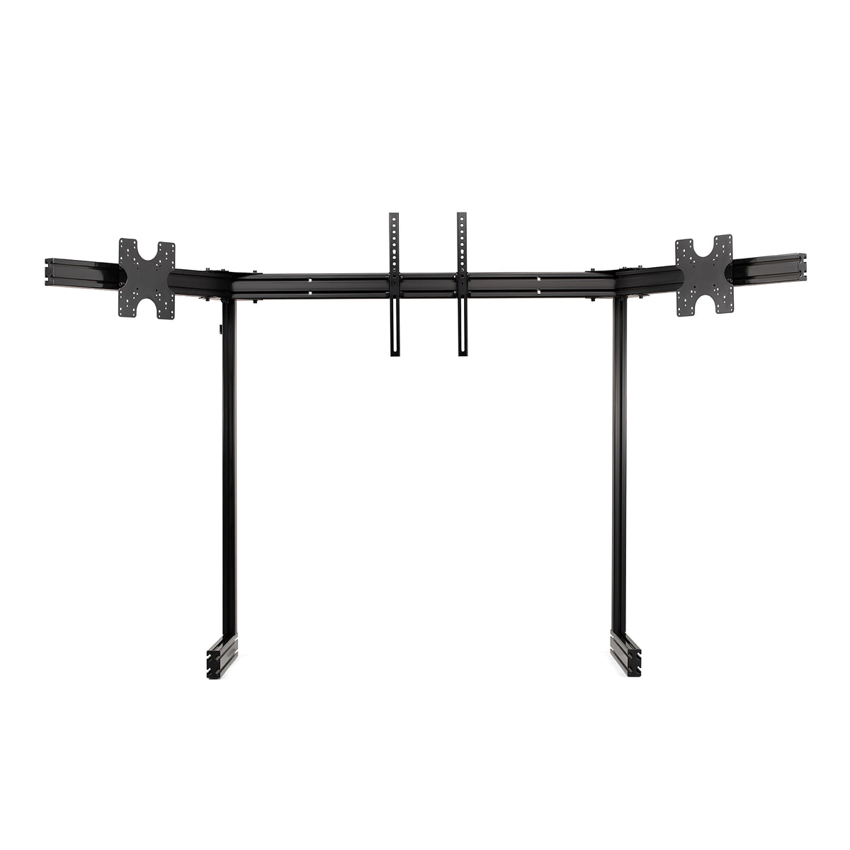 Next Level Racing Elite Free Standing Triple Monitor Stand – Black Edition - vooraanzicht