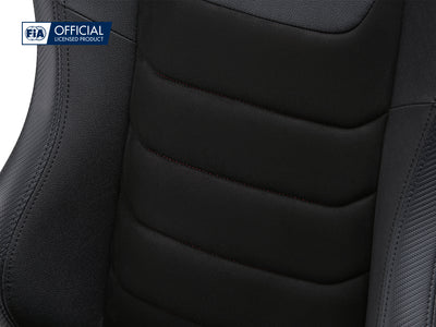 Next Level Racing ERS3 Sim Racing Seat - PU Leather & Suede Edition - closeup van suede bekleding