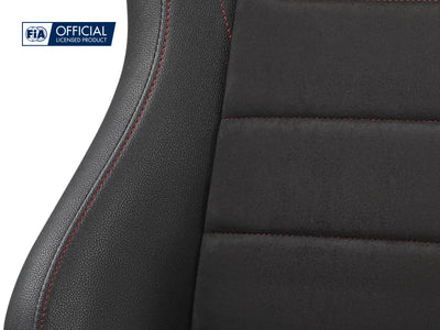Next Level Racing ERS5 Sim Racing Seat- PU Leather & Suede Edition - close-up van de bekleding