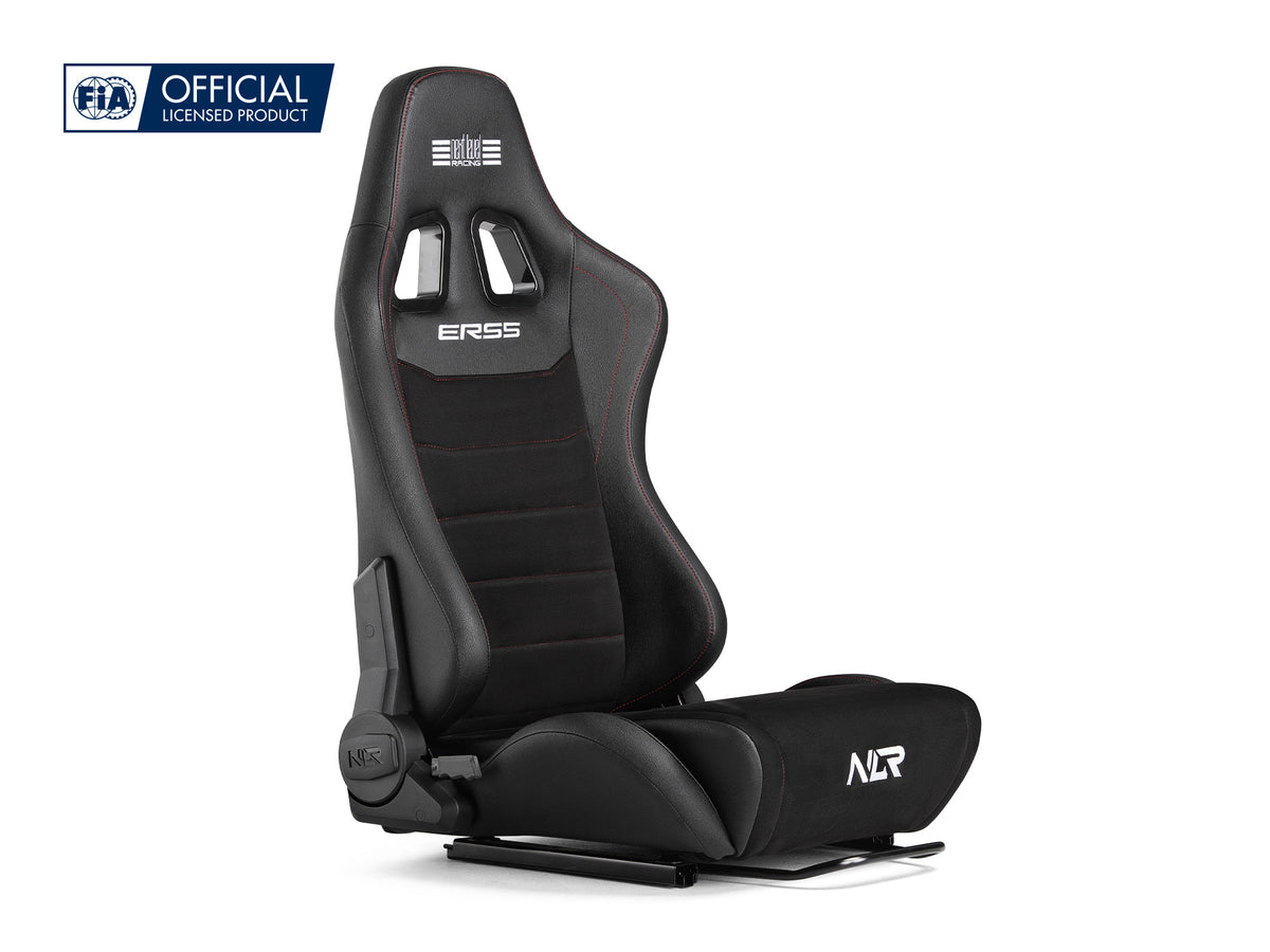Next Level Racing ERS5 Sim Racing Seat- PU Leather & Suede Edition - linker vooraanzicht