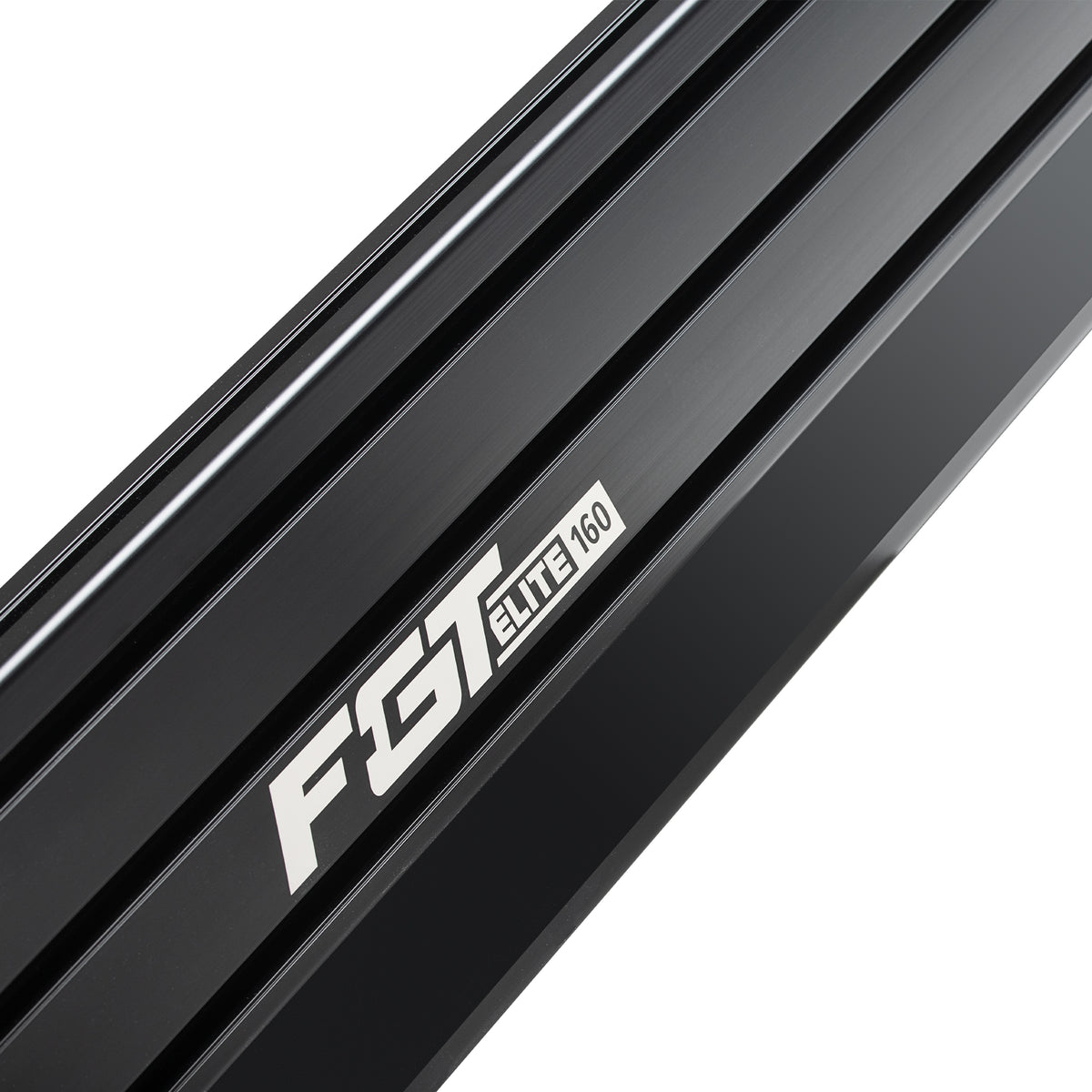 Next Level Racing F-GT Elite 160 Wheel Plate Edition - closeup van 40x160mm aluminium extrusie profiel