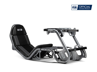 Next Level Racing – F-GT Pro Formula and GT Racing Cockpit – Grey Edition - rechter vooraanzicht cockpit zonder elektronica in formule stand