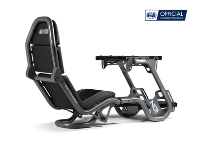 Next Level Racing – F-GT Pro Formula and GT Racing Cockpit – Grey Edition - rechter achteraanzicht cockpit zonder elektronica in gt stand