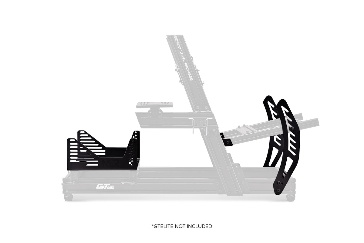 Next Level Racing Elite Formula Upgrade Kit - preview vanaf zijkant gemonteerd op een GT Elite Front  & Side Mount Edition