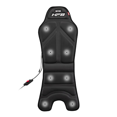 Next Level Racing HF8 Haptic Feedback Pad - illustratie met plekken van 8 vibratiemotoren