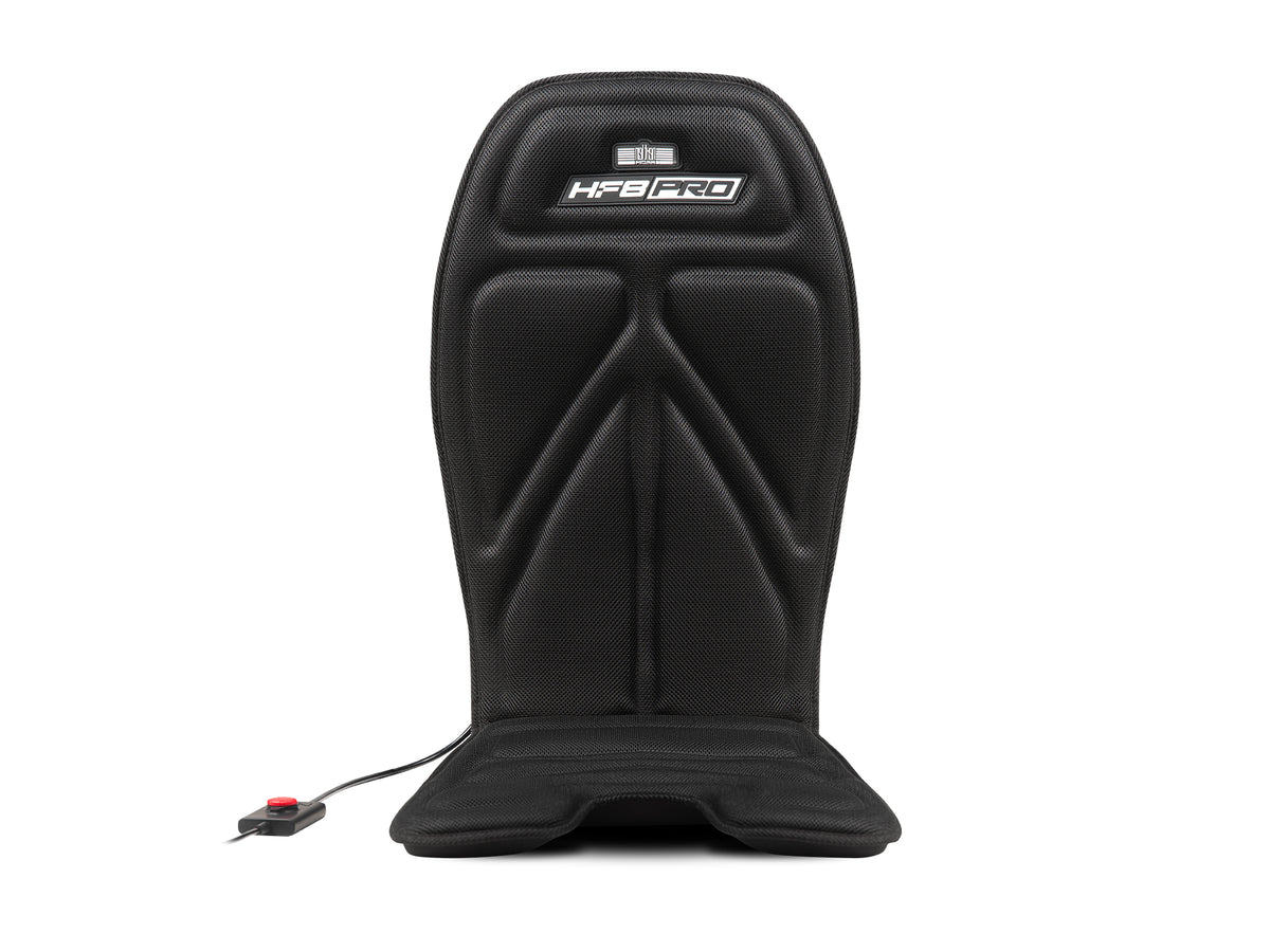 Next Level Racing HF8 Pro Haptic Feedback Pad - vooraanzicht in stoel positie