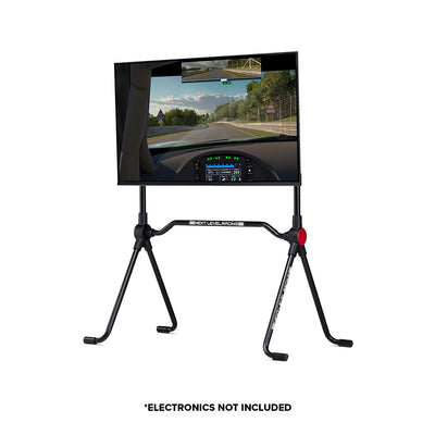 Next Level Racing Lite Free Standing Monitor Stand - preview met scherm gemonteerd