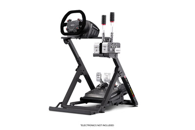 Next Level Racing Wheel Stand 2.0 - preview met Thrustmaster TSPC stuur, TLCM load-cell pedalen en twee Thrustmaster/Sparco shifters/handremmen