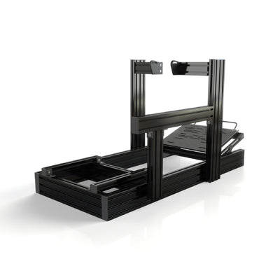 Wolf Racing Alpha 40-120 Sim Rig - Fanatec CSL DD side mount variant met een pedaalpedaal incl. slider