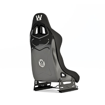 Wolf Börü Seat - zwart achteraanzicht met seat bracket en seat slider