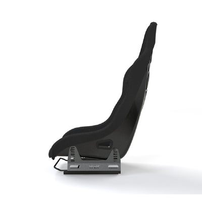 Wolf Börü Seat - zwart zijaanzicht met seat bracket en seat slider