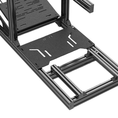 Wolf Racing Foot Rest Plate - preview op Wolf Racing aluminium extrusie profiel sim rig